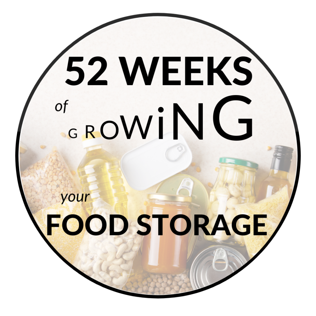 52 Weeks of Growing Your Food Storage Icon